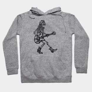 SEEMBO Skeleton Playing Guitar Guitarist Musician Music Band Hoodie